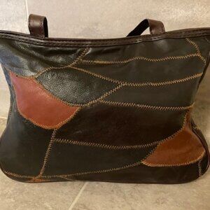 Genuine Leather Shoulder Bag EUC